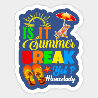 is it summer break yet 3 Sticker